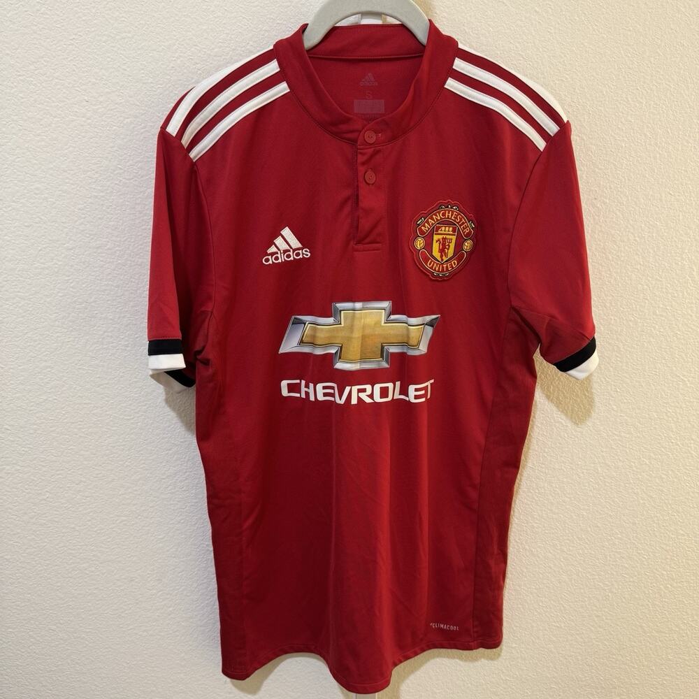 Fc Manchester United 2017-2018 Home Jersey Adidas Size S bs1214